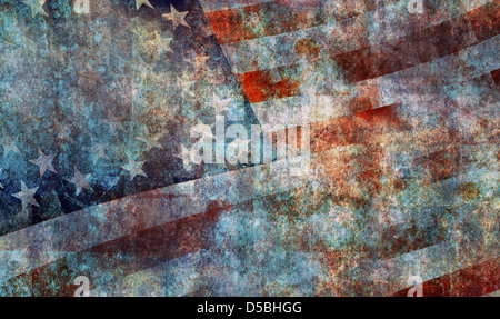 Worn Vintage American Flag Background Stock Photo - Alamy