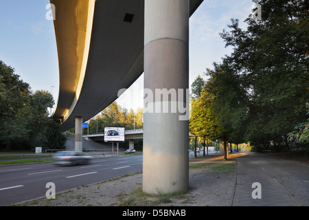 Berlin, Germany, under the freeway A 111 at Jakob-Kaiser-Platz Stock Photo