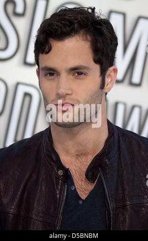 Actor Penn Badgley attends in the press room of the 2010 MTV Video Music Awards at the Nokia Theatre in Los Angeles, USA, 12 September 2010. Photo: Hubert Boesl Stock Photo