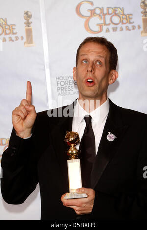 US director Pete Docter poses in the pressroom of the 67th Annual Golden Globes Awards presented by the Hollywood Foreign Press Association at Hotel Beverly Hilton in Beverly Hills, Los Angeles, USA, 17 January 2010. Photo: Hubert Boesl Stock Photo