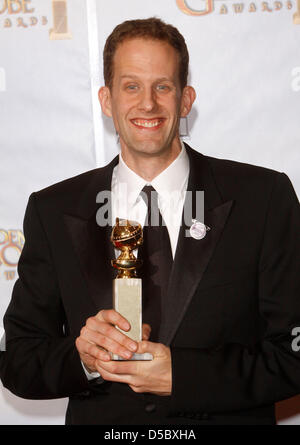 US director Pete Docter poses in the pressroom of the 67th Annual Golden Globes Awards presented by the Hollywood Foreign Press Association at Hotel Beverly Hilton in Beverly Hills, Los Angeles, USA, 17 January 2010. Photo: Hubert Boesl Stock Photo