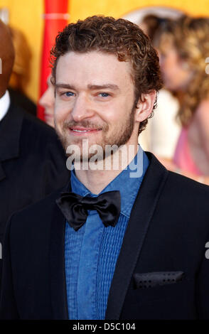 US musician Justin Timberlake attends the 16th Annual Screen Actor's Guild (SAG) Awards at the Shrine Auditorium in Los Angeles, California, USA, 23 January 2010. The Screen Actors Guild honours excellence in five film and eight prime time television categories. Photo: Hubert Boesl Stock Photo