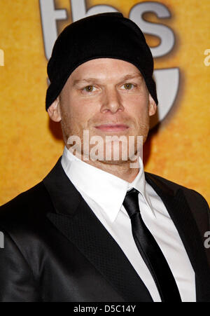 US actor Michael C. Hall poses in the press room at the 16th Annual Screen Actor's Guild (SAG) Awards at the Shrine Auditorium in Los Angeles, California, USA, 23 January 2010. The Screen Actors Guild honours excellence in five film and eight prime time television categories. Photo: Hubert Boesl Stock Photo