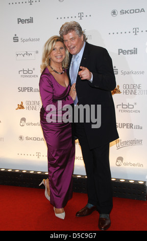 Michael Hartl and Marianne Hartl the award show "Goldene Henne" Stage-Theater Potsdamer Platz. Berlin, Germany - 28.09.2011. Stock Photo