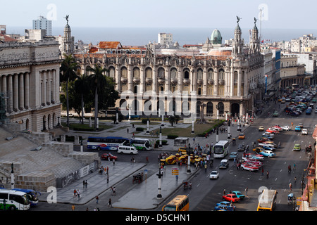 The Grand Theater Havana On Paseo del Prado, Havana, Cuba Stock Photo