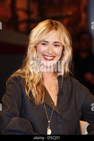 Princess Elisabeth von Thurn und Taxis on German talkshow '3 nach 9'. Bremen, Germany - 30.09.2011 Stock Photo