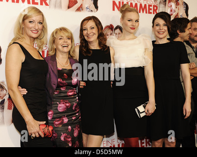 Monika Gruber, Gisela Schneeberger, Andrea Sixt, Rosalie Thomass and Bettina Mittendorfer at the premiere of 'Eine ganz heisse Stock Photo