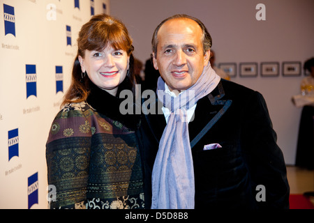 Hadi Teherani and guest at the launch of 'Zeiss Art Kalender ' at a gala dinner at Haus der Photographie. Hamburg Germany Stock Photo