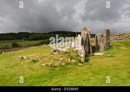 Scotland, Creetown vacinity, Cairn Holy I, Neolithic chambered burial cairn Stock Photo