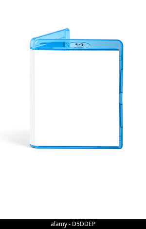 Blu Ray box with blank white cover Stock Photo