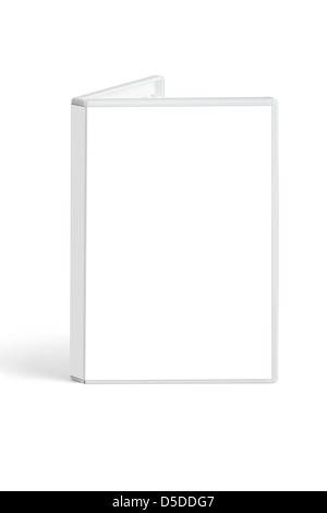 DVD box with blank white cover Stock Photo