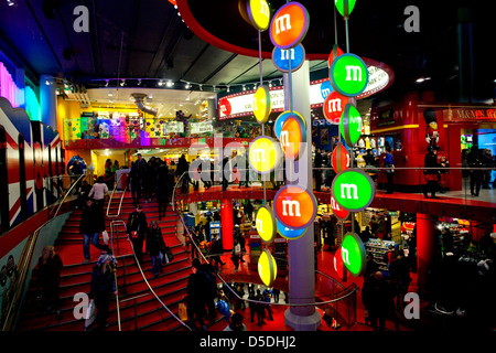 M&M Store in London, UK, at Night Editorial Image - Image of shop