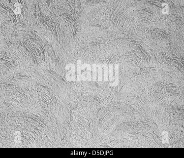 Closeup gray concrete wall texture with decorative relief plaster Stock Photo