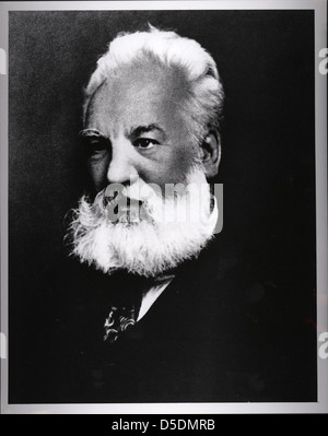 Portrait of Alexander Graham Bell (1847-1922), Engineer Stock Photo