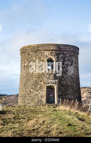 Captains Frasers folly at Uig on the Isle of Skye in Scotland. Stock Photo