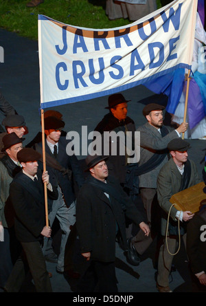 Jarrow Crusade marchers - opening ceremony - london 2012 olympics Stock Photo