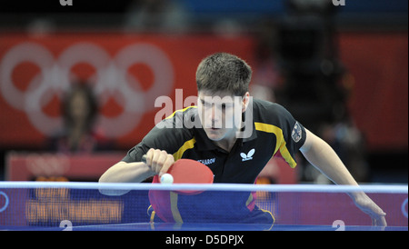 Dimitrij Ovtcharov (Germany) - Mens table tennis 3rd round Stock Photo