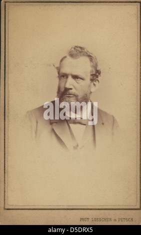 Portrait of Emil Heinrich Du Bois-Reymond (1818-1896), Medical Scientist and Physicist Stock Photo