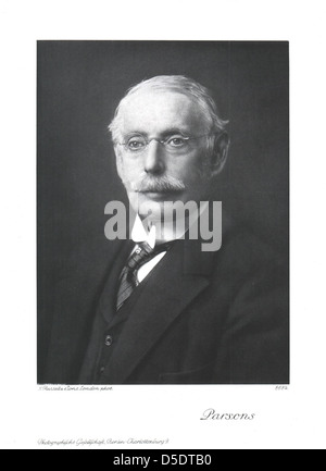 Portrait of Charles Parsons (1854-1931), Engineer Stock Photo