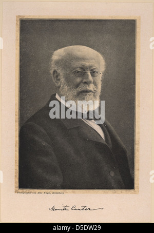 Portrait of Moritz Cantor (1829-1920), Mathematician Stock Photo