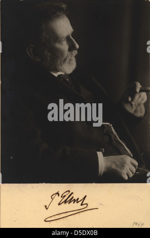 Portrait of Paul Ehrlich (1854-1915), Medical Scientist Stock Photo
