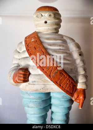 Bibendum, commonly referred to as the Michelin Man, is the symbol of the Michelin tire company. Stock Photo