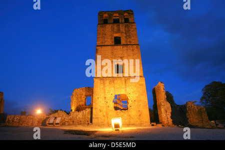 Panama La Vieja, old Spanish city destroyed by pirates. Stock Photo