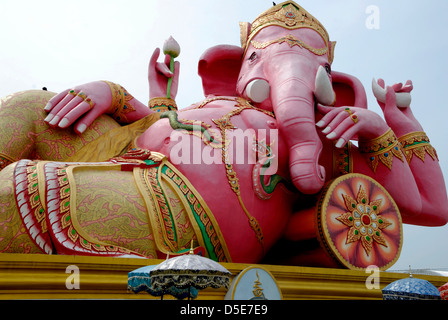 Ganesh buddha large statue worshipped by the hindu and found largely in India and Nepal taken on 18/10 2012 in Bangkok Thailand Stock Photo