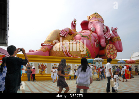 Ganesh buddha large statue worshipped by the hindu and found largely in India and Nepal taken on 18/10 2012 in Bangkok Thailand Stock Photo