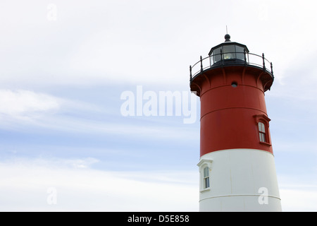 An external view Nauset Light House on Cape Cod, Massachusetts, USA Stock Photo