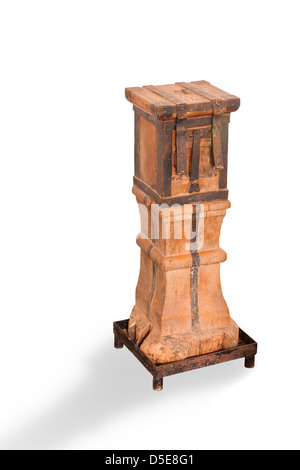 Vintage offertory box isolated on white with a clipping path. Shadow ...
