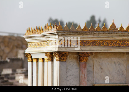 Second Temple. Model of the ancient Jerusalem. Israel Museum Stock Photo