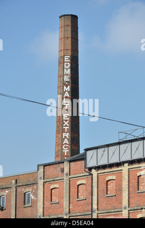 Edme Maltings chimney Mistley Essex Stock Photo