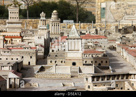 Tomb of King David. Towers of Herod (Fasael, Gippikus and Mariamne). Ancient Jerusalem Stock Photo