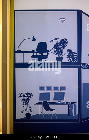 Photo of Illustration modern office interiors Stock Photo