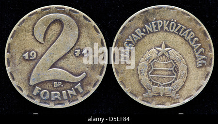 2 Forint coin, Hungary, 1971 Stock Photo