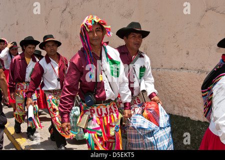 Ayacucho carnival celebrations in Lima. Peru. Stock Photo