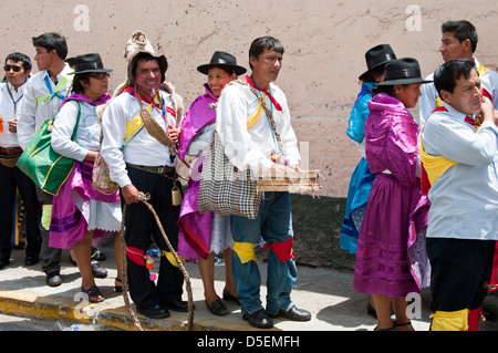 Ayacucho carnival celebrations in Lima. Peru. Stock Photo