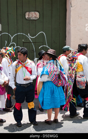 Ayacucho carnival celebrations in Lima. Peru. Stock Photo