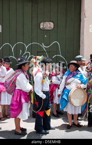 Ayacucho carnival celebrations in Lima. Peru. Stock Photo