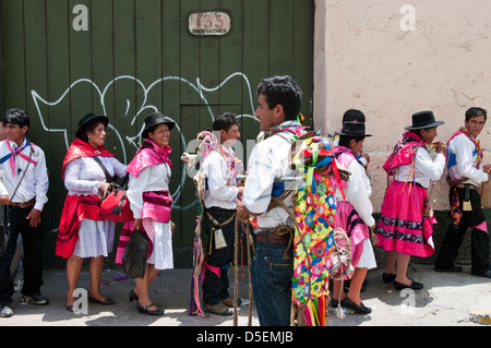 Ayacucho carnival celebrations in Lima. Peru. Stock Photo