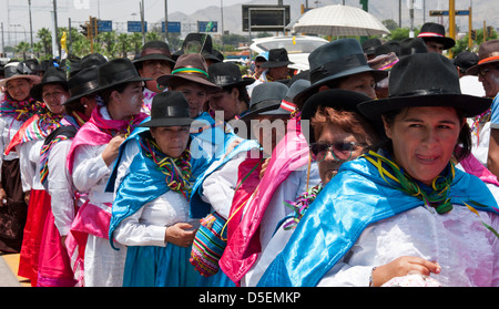 Ayacucho carnival celebrations in Lima. Peru. Stock Photo