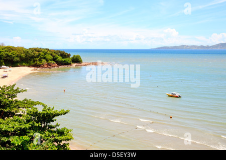 View of pattaya sea, thailand. Pataya, the famous resort town of Thailand. Stock Photo