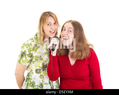 Two women having fun Stock Photo