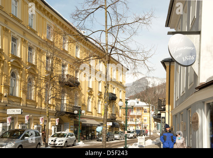 An ornate old building in the town of Bad Ischl near Salzburg, Austria Stock Photo