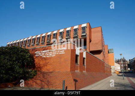 Leeds Combined Court Centre. The High Court and Crown Court at Leeds. Stock Photo