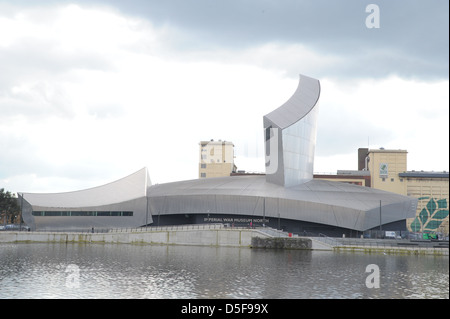 The imperial war museum on salford quays, manchester, england, uk Stock Photo