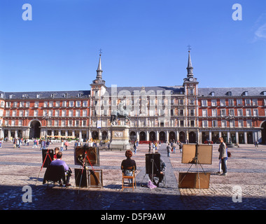 Casa de la Panadería, Plaza Mayor de Madrid, Centro, Madrid, Kingdom of Spain Stock Photo