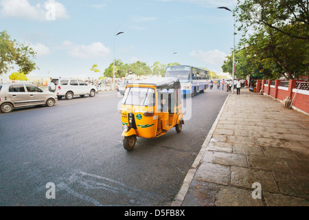 Traffic on the road, Chennai, Tamil Nadu, India Stock Photo