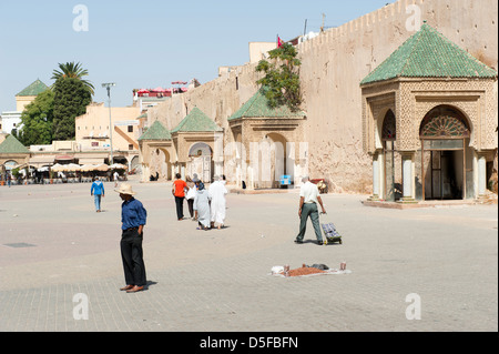 Place el Hedim square, Meknes, Morocco Stock Photo